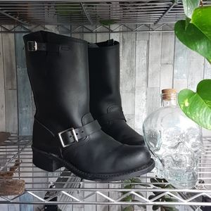 Frye black hide boots